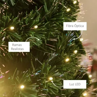 Árbol Navidad 180cm con Luces LED