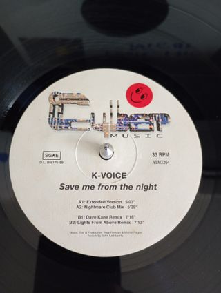 K-VOICE - SAVE ME FROM THE NIGHT - VINILO REMEMBER