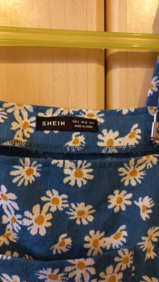 Vestido Peto SHEIN Flores