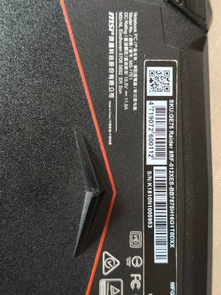 Portátil GAMER MSI GE75 RAIDER