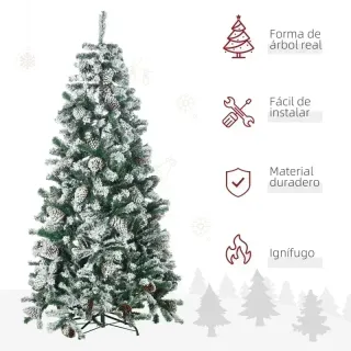 Árbol Navidad 180cm con Piñas
