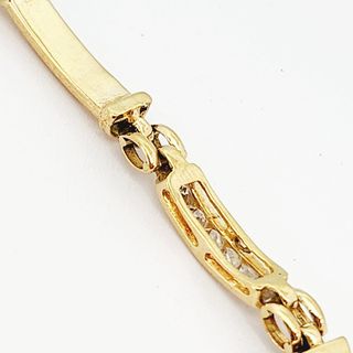 Pulsera Oro 18k y Circonitas