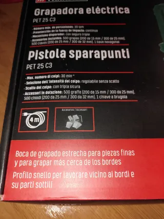 Parkside PET 25 C3 Grapadora Eléctrica