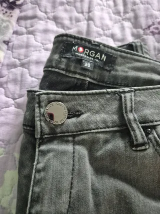 Pantalón vaquero gris Morgan