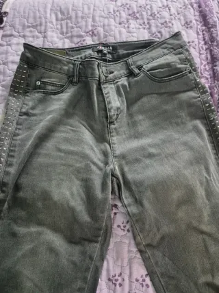 Pantalón vaquero gris Morgan
