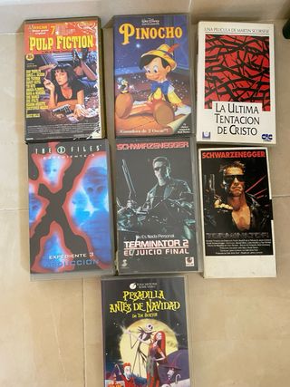 Reproductor VHS JVC y películas