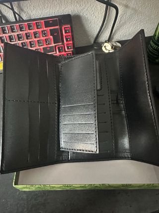 Cartera Gucci Beige y Verde