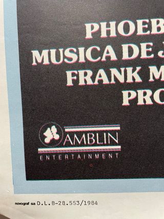 Póster Película Gremlins (1984) Steven Spielberg