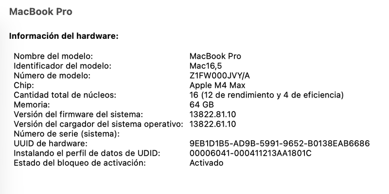 Macbook Pro Max 16" M4 64Gb Space Gray afbeelding 4