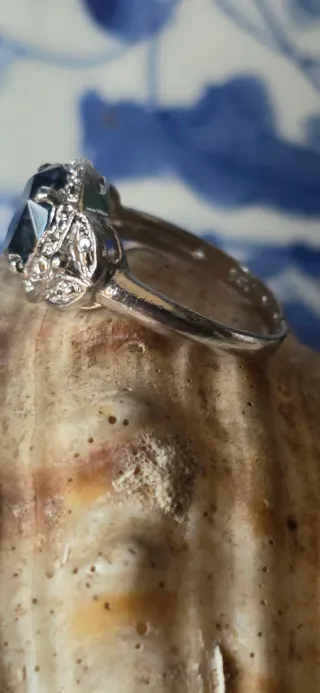 Anillo de plata firma baracco