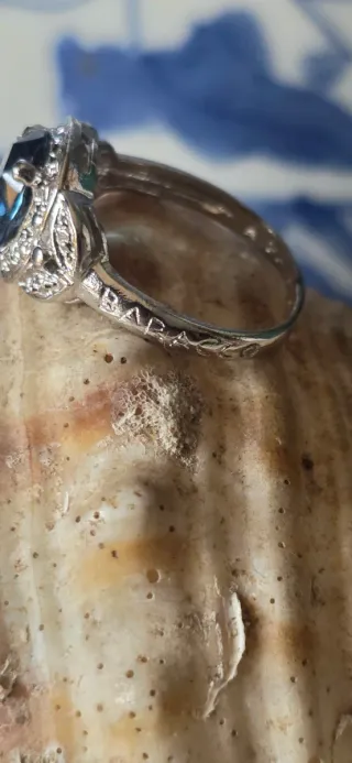 Anillo de plata firma baracco