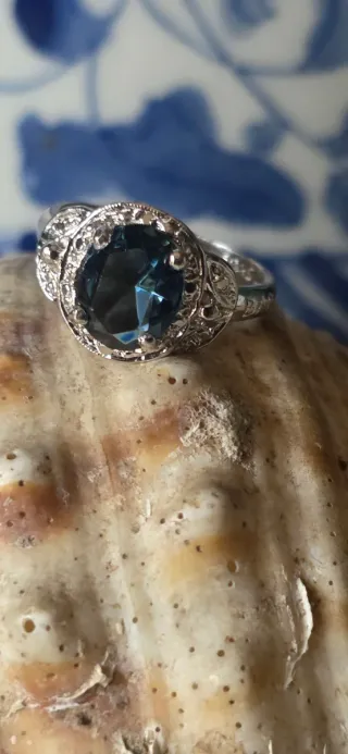 Anillo de plata firma baracco