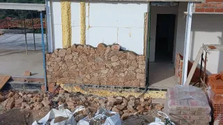 construir paredes de piedra natural rustica