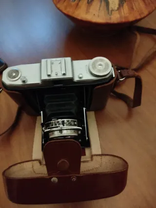 Macchina fotografica Nettar marrone/argento