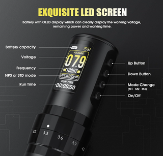 Máquina Tatuar PFARRER 1600 mAh Negra