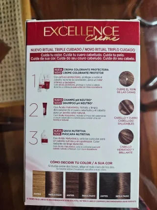 Tinte L'Oréal Excellence Creme 6.1 Rubio Ceniza