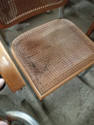 Due poltrone Cesca italiane da riparare