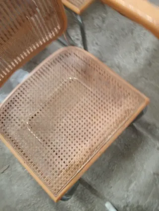 Due poltrone Cesca italiane da riparare