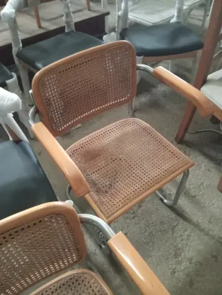 Due poltrone Cesca italiane da riparare