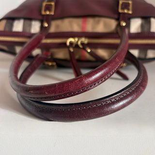 Borsa Burberry Pelle burgundy