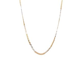 Cadena Oro Blanco y Amarillo 18K Italiana Marzi