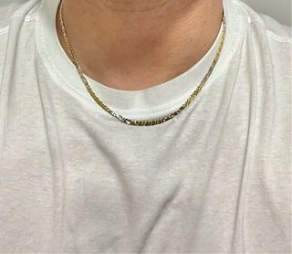 Cadena Oro Blanco y Amarillo 18K Italiana Marzi