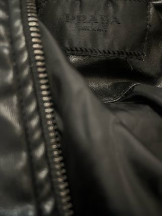 Cazadora Prada Negra Bomber