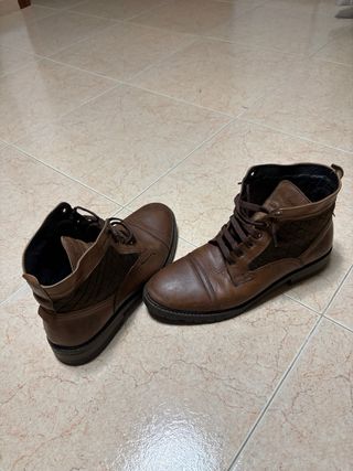 Botas Coronel Tapioca Piel Talla 44