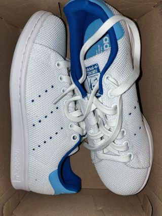 Tenis Adidas Stan Smith Blancos y Azules