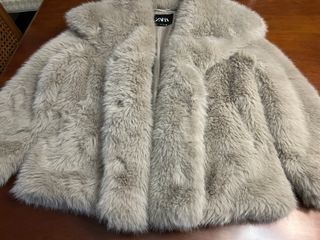 Abrigo de pelo beige