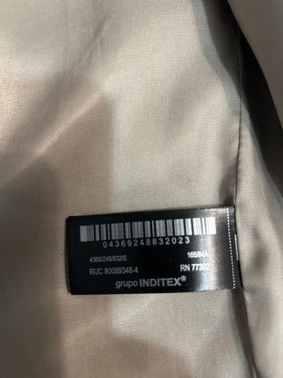 Abrigo de pelo beige