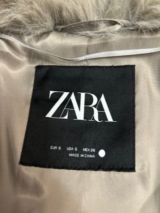 Abrigo de pelo beige