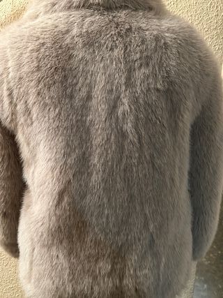 Abrigo de pelo beige