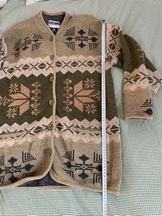 Chaqueta Vintage Lana Motivos Étnicos