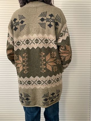 Chaqueta Vintage Lana Motivos Étnicos