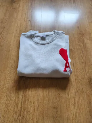 Jersey Ami Paris Corazón Rojo Blanco