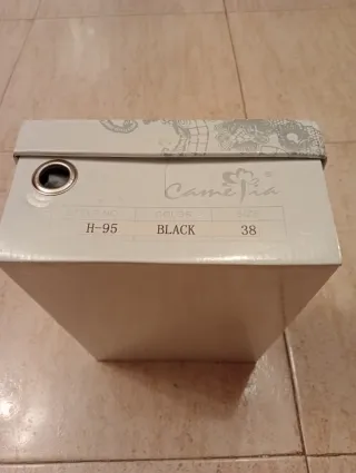 Sandalias Pitillos Negras Nuevas