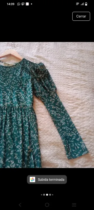 Vestido Sfera verde estampado