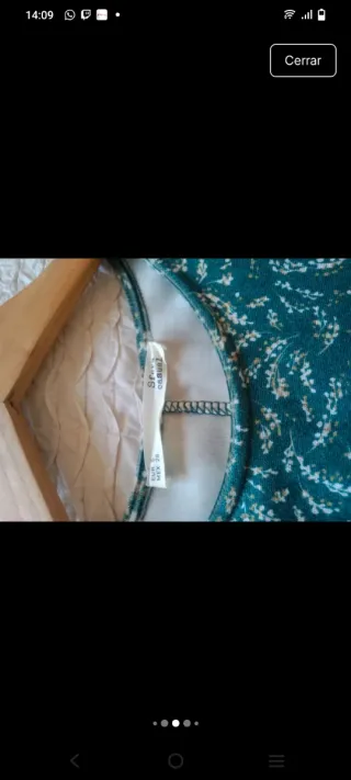 Vestido Sfera verde estampado