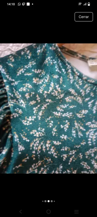 Vestido Sfera verde estampado