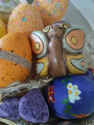 Farfalla Thun multicolore in ceramica