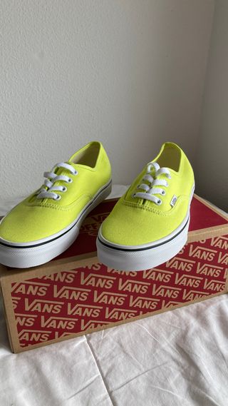 Zapatillas Vans Auténticas Neón