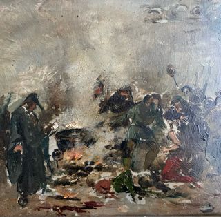 Fillol Granell (1870-1930). Escena con figuras.