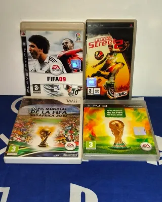 Lote de giochi FIFA (PS2, PS3, PSP, Wii)
