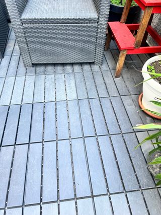 Suelo exterior / terraza gris