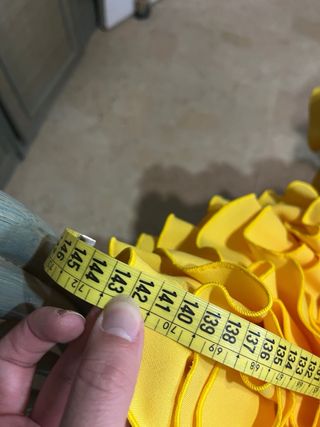 Traje Flamenca Lunares Blanco/Amarillo/Pistacho