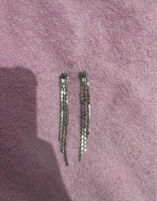 Pendientes largos strass brillantes fiesta nuevos
