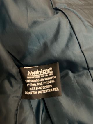 Chaqueta de cuero azul PTC