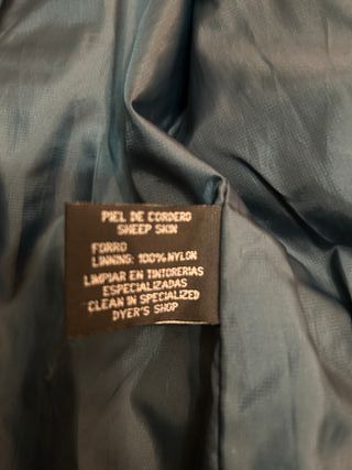 Chaqueta de cuero azul PTC