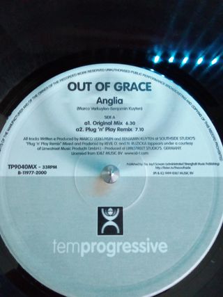OUT OF GRACE - ANGLIA - VINILO REMEMBER